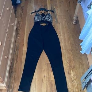 Black Womens Medium Jumpsuit